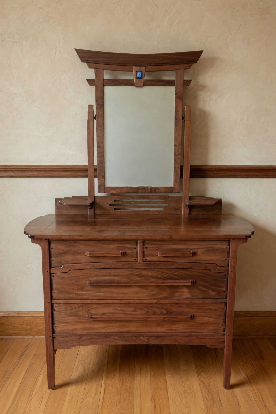 Greene and Greene inspired dresser