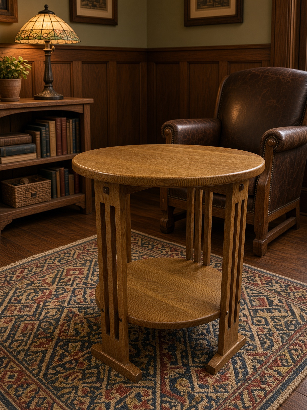 Arts and Crafts lamp table
